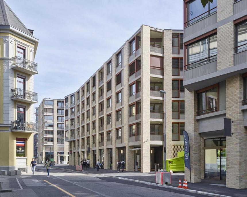 EschSintzel Architekten, Zürich (CH)	Wohn- und Geschäftshäuser "Gleistribüne", Zürich (CH)