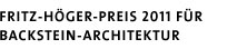 fritz-höger-preis 2011 für backstein-architektur
